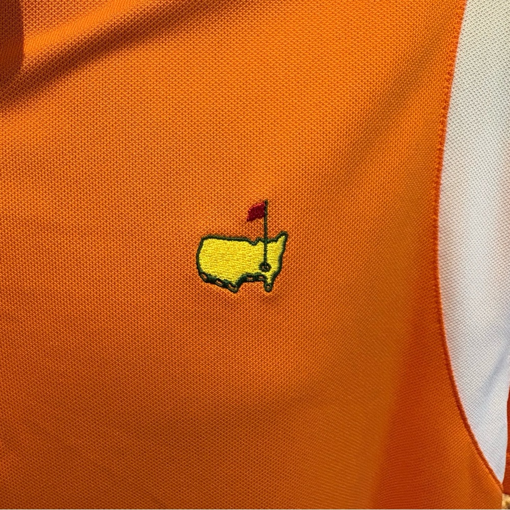“The Masters” Tournament golf polo. Sharp orange with iconic Augusta logo. - Picture 3 of 5